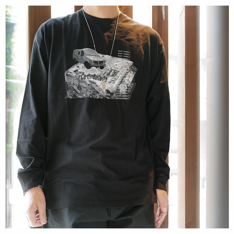 SEQUEL - 【Last1 L】SQ-22SS-LT-03 LONG SLEEVE T-SHIRT BLACK | River