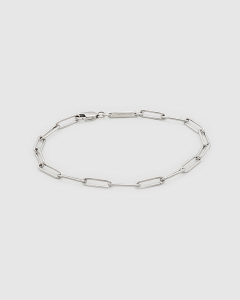 Box Bracelet 7.7Inch(19.5cm) /  ボックスブレスレット / 925スターリングシルバー / ホワイトロジウムメッキ (ユニセックス)