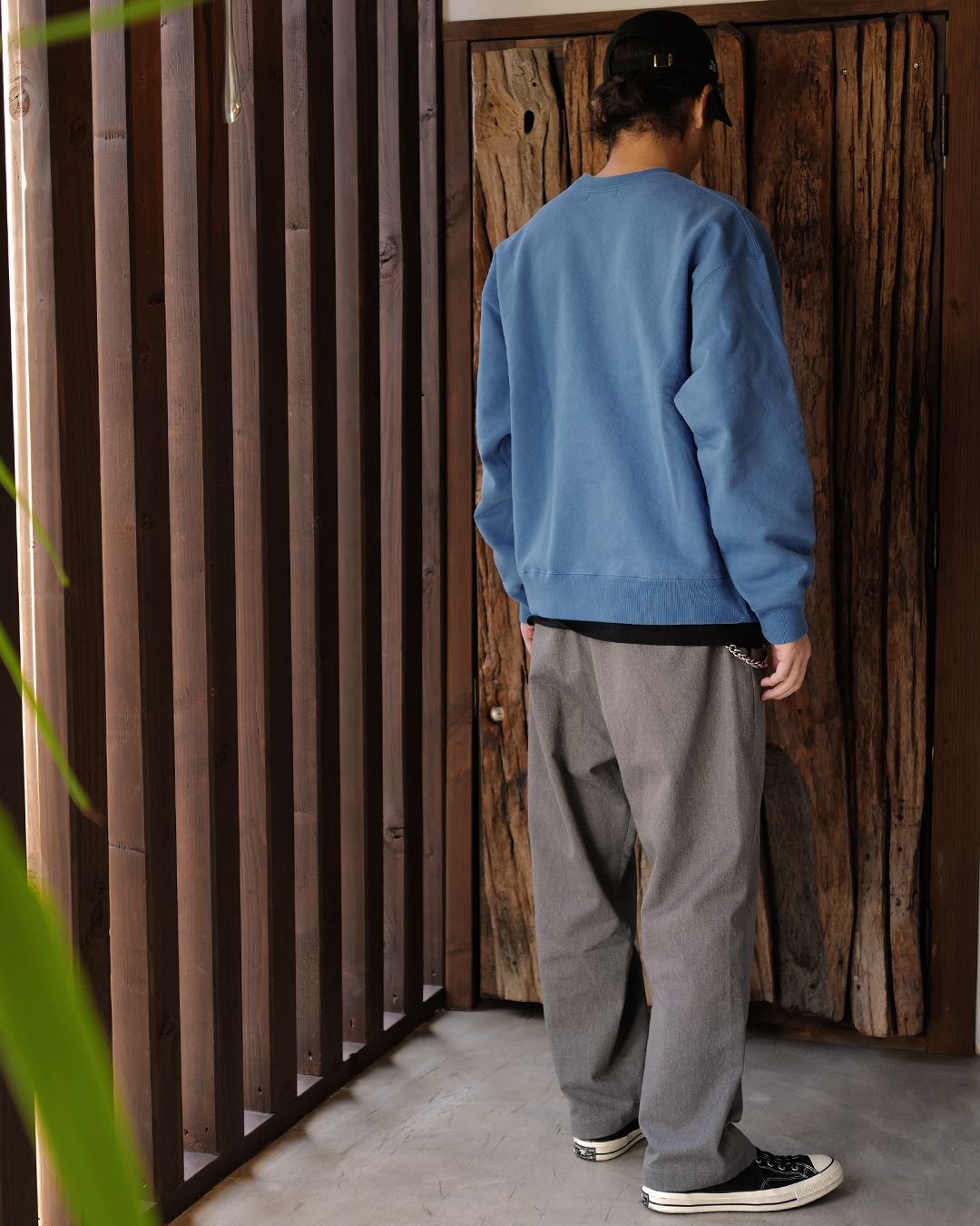 GX-A26-CS-02  CREW NECK SWEAT SHIRT   BLUE