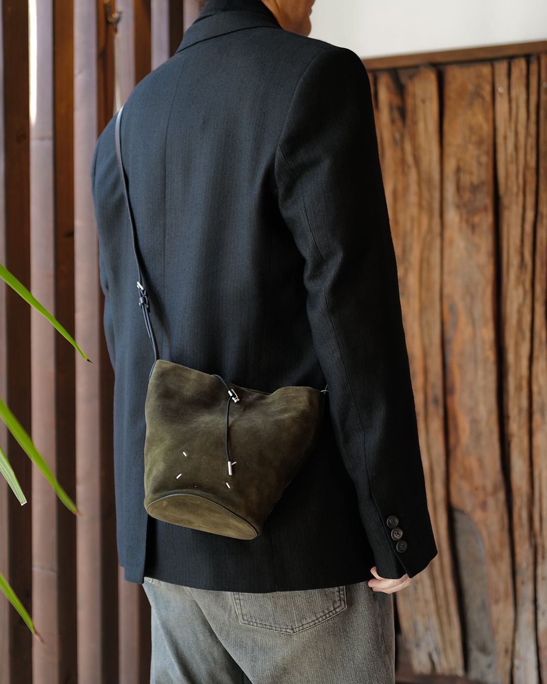 CEREMONY BLAZER   Coal Black Link Stripe Weave