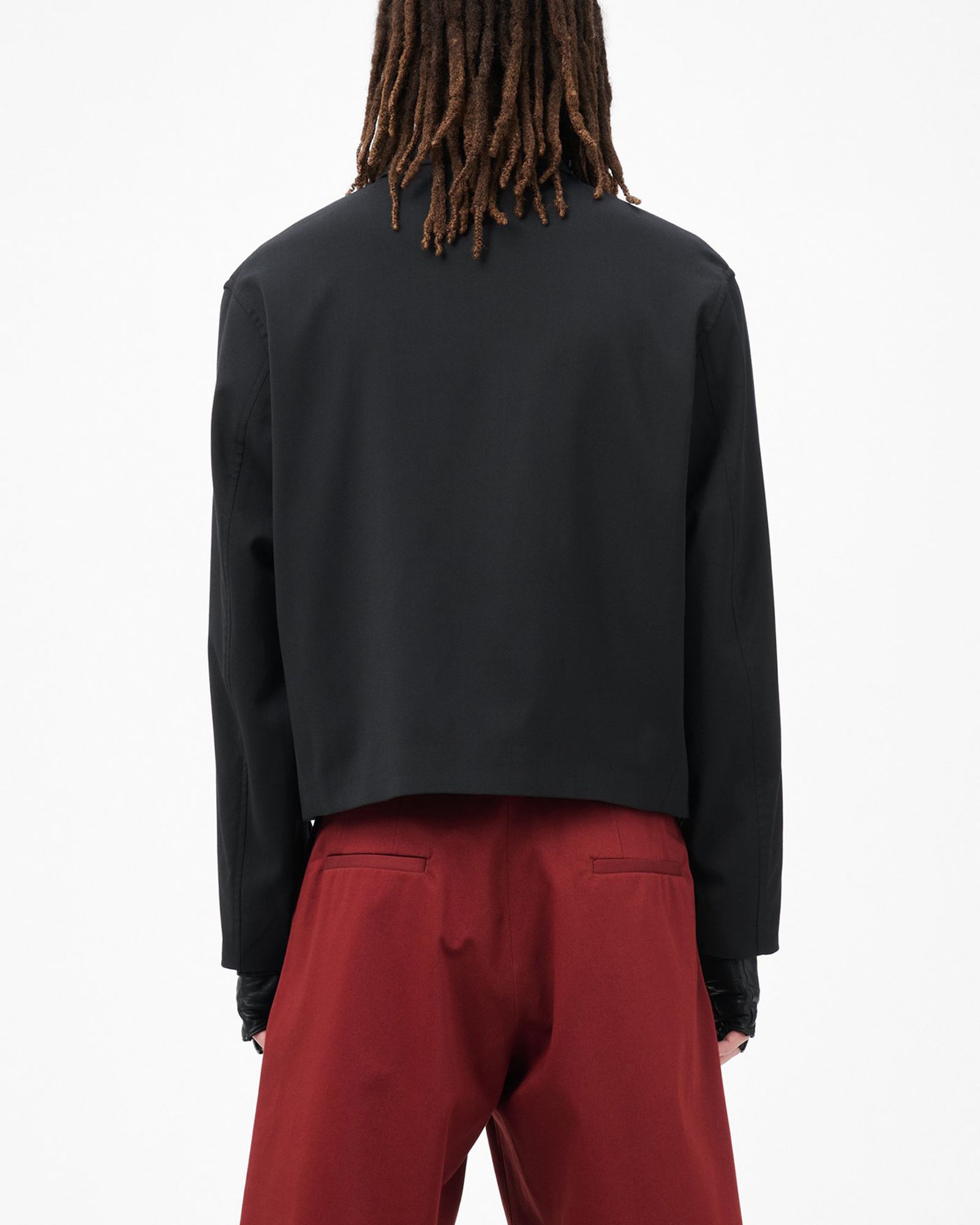MINI JACKET  Black Worsted Wool