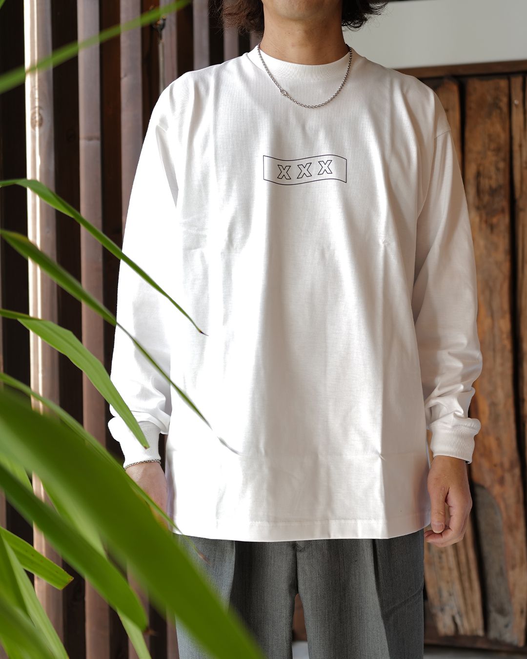 GX-A26-LT-03   LONG SLEEVE T-SHIRT   WHITE