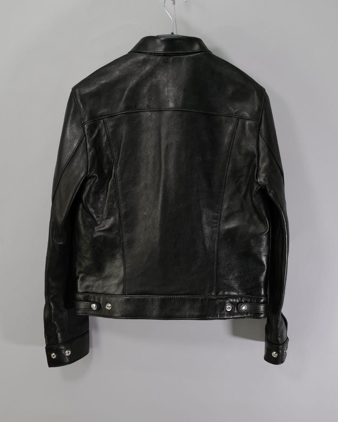 Western Jacket -ウェスタン ジャケット- 【Tight-Fit】   (シープレザー / 裏地:ブラックニット ) Black