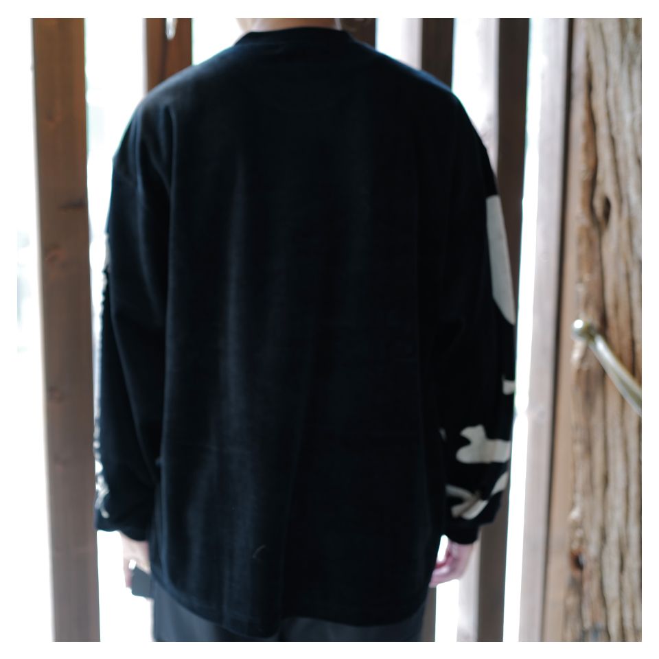 Last1 M 【mastermindJAPAN】 VELOUR LS TEE   BLACK