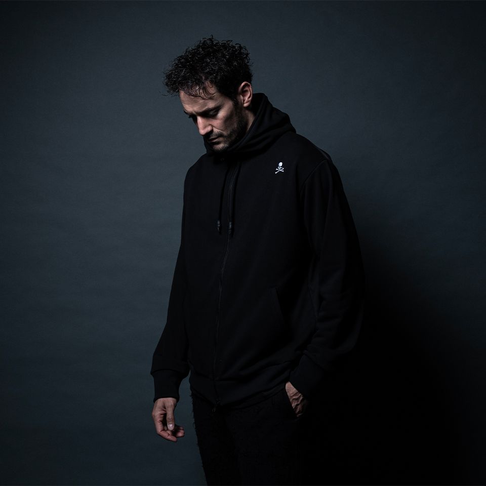 xTRIPPY ART  ZIP PARKA ROCK STARS  Black