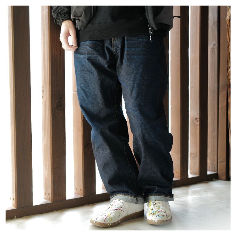 SEQUEL - SQ-24AW-PT-02 x FRAGMENT 生立体DENIM PANTS INDIGO | River