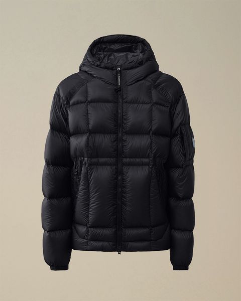 Down Shield Lens Hooded Puffer [BLACK]