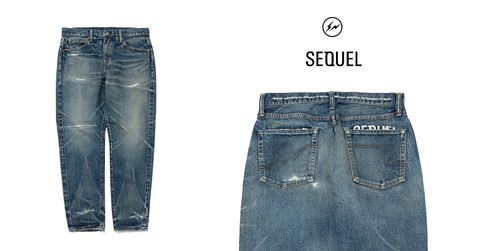 SEQUEL x FRAGMENT DAMAGE DENIM PANTS