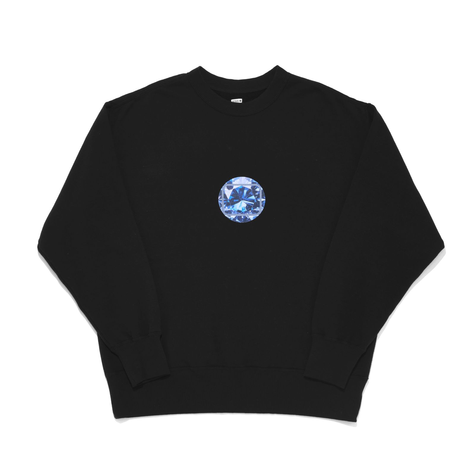CREW NECK SWEAT BLACK .