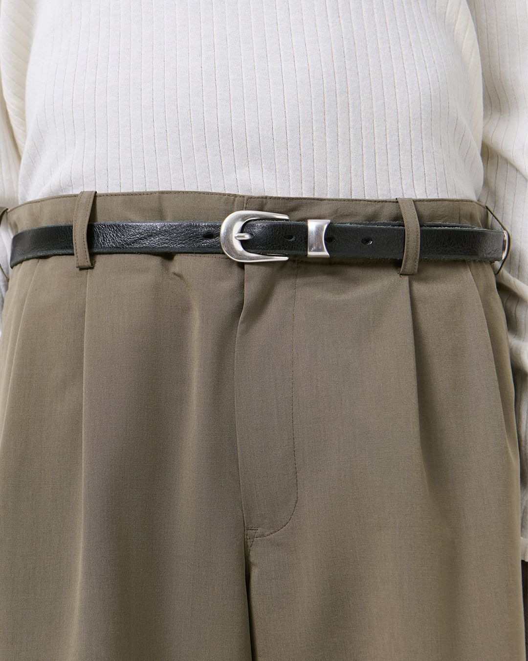 2 CM BELT Black Lether