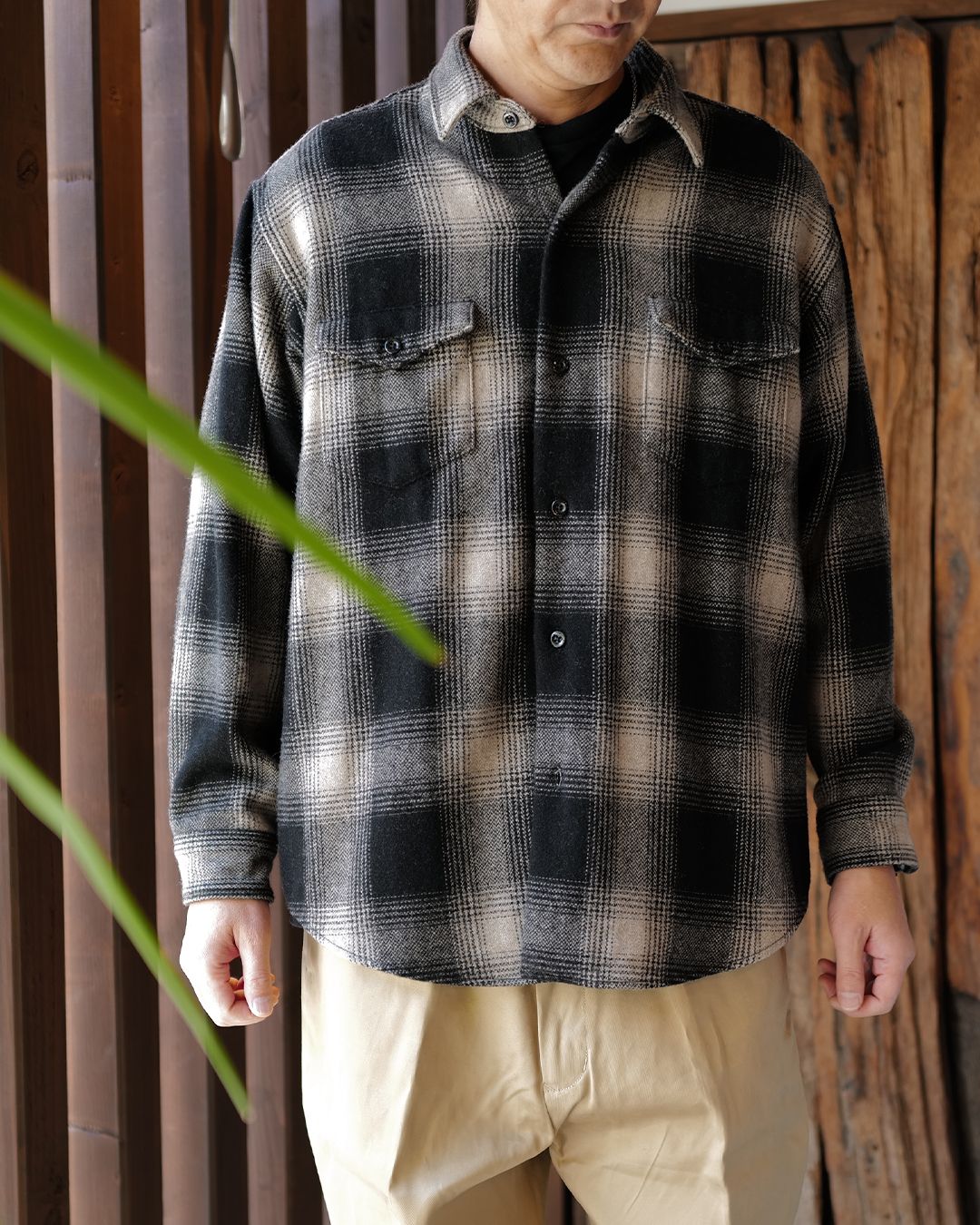Wool Flannel Ombre Work SH