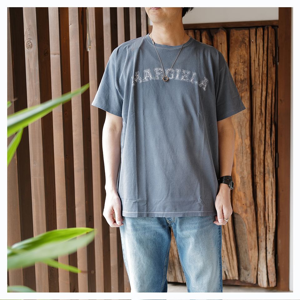 メゾン マルジェラ ジャージー ロゴTシャツ MAISON MARGIELA着丈78cm