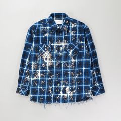 【Last1 XL】  【Rafu】 Bleached shirt  Blue