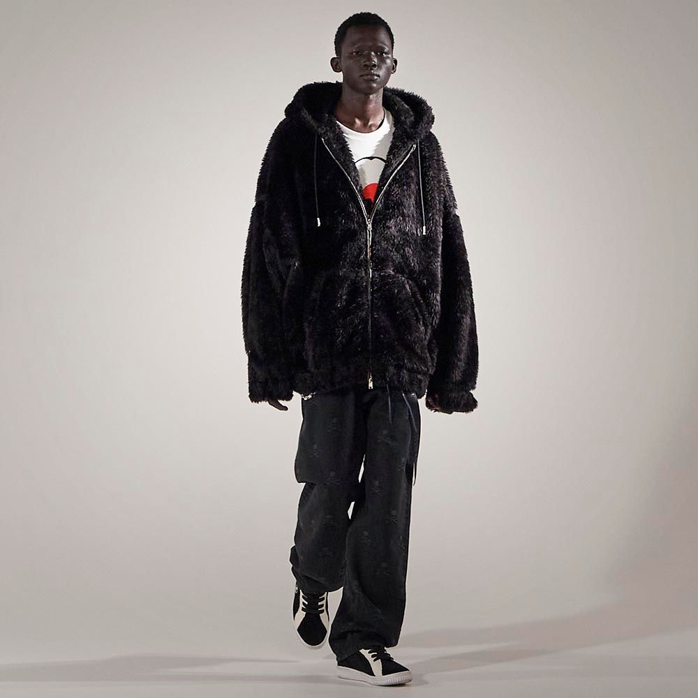 【mastermindJAPAN】 POLAR BEAR ZIP-UP HOODIE  BLACK