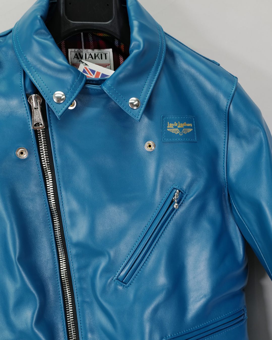 Cyclone -サイクロン- 【Slim-Fit】   (ホースレザー / 裏地:タータンチェック/) VintageTurquoise