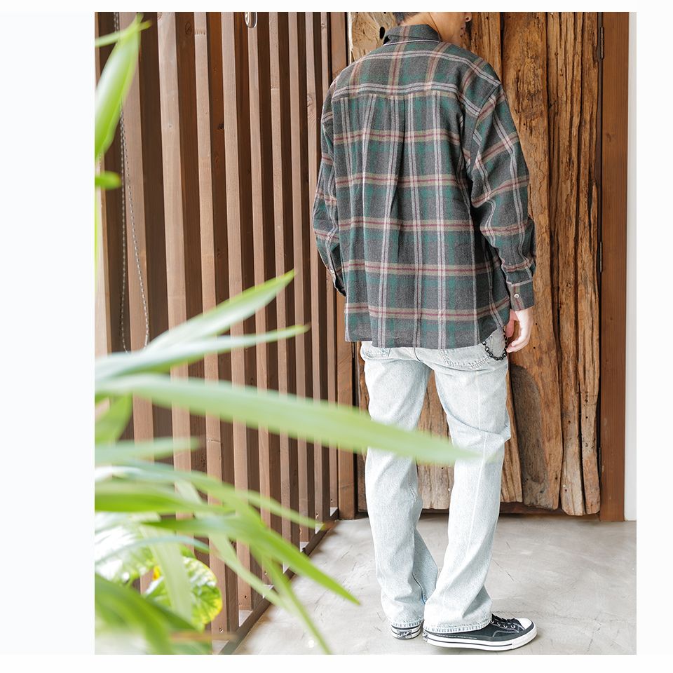 OUR LEGACY - BORROWED BD SHIRT Green Pub Check | River