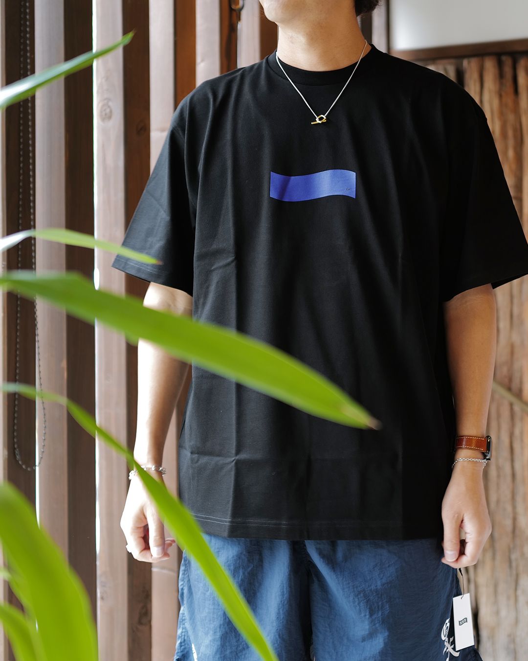 GX-S26-13FST-03 FRAGMENT x GOD SELECTION XXX  13anniversary T-shirts BLACK x BLUE