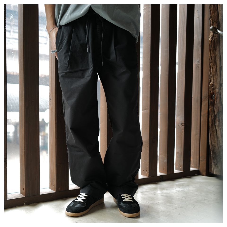 DM1-8 Pleated Pant ［Black］