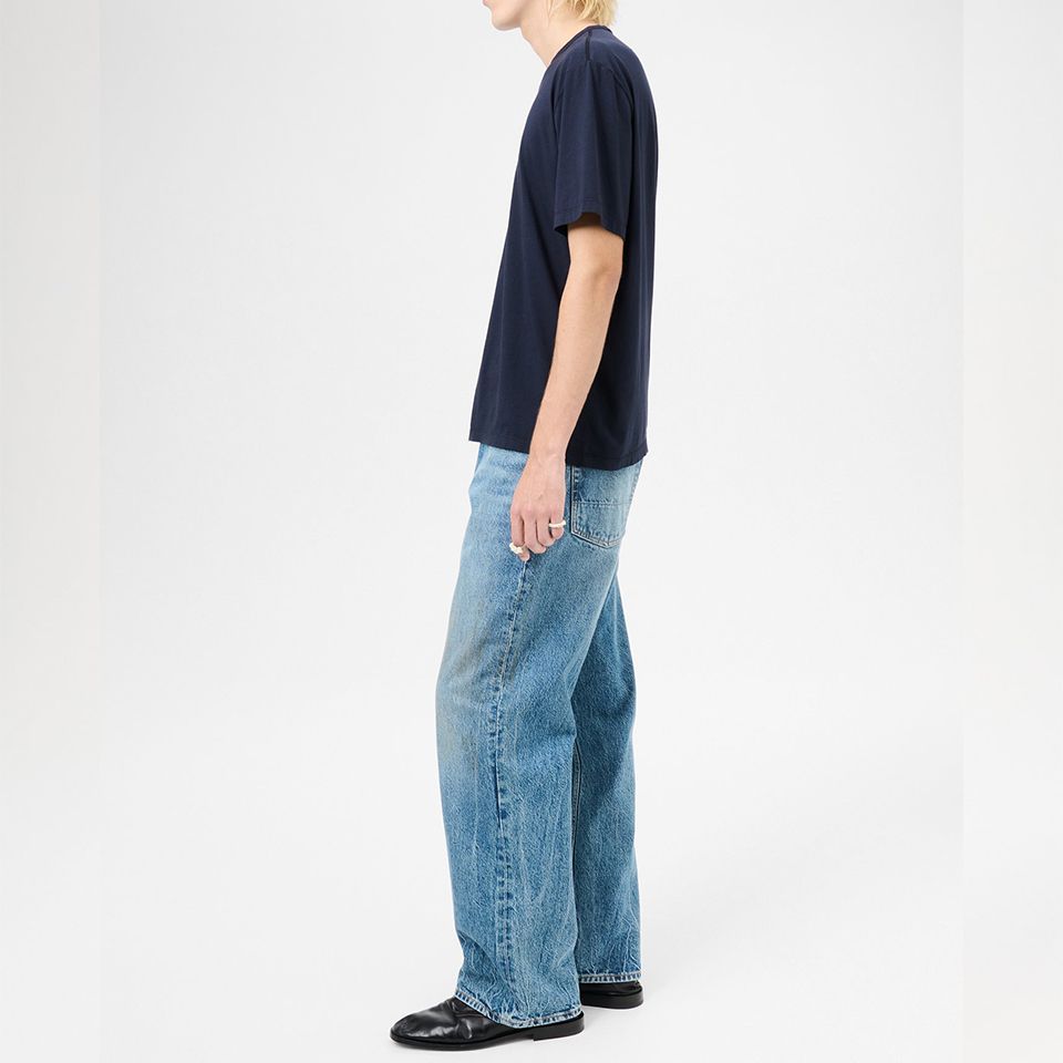 OUR LEGACY - NEW BOX T-SHIRT Abyss Blue Clean Jersey | River