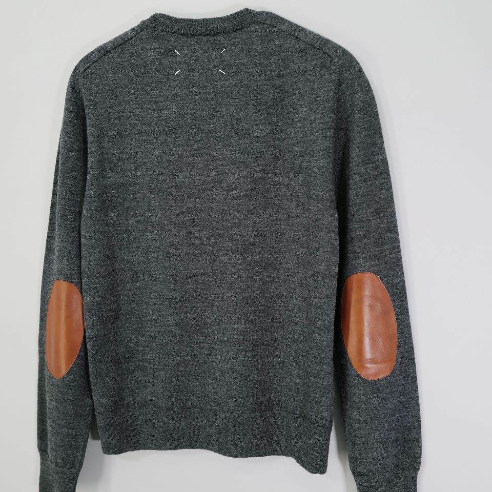 GW価格 maison margiela ♡ エルボーパッチ ニット 綿ニット GW価格 maison margiela ♡ エルボーパッチ ニット 綿ニット