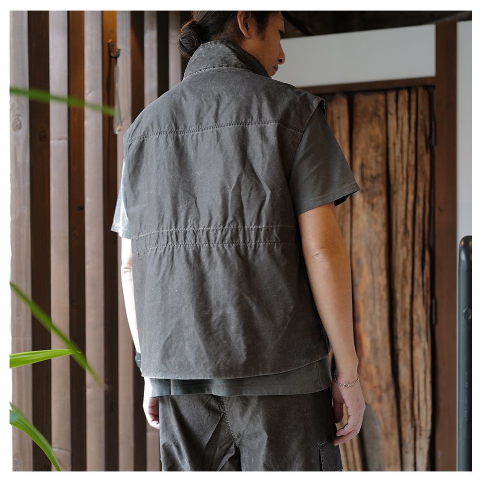 FIRM VEST  Brown Wash Out Nylon
