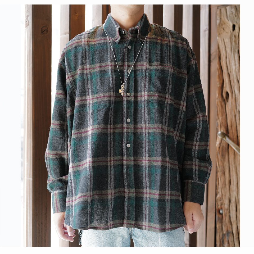 OUR LEGACY - BORROWED BD SHIRT Green Pub Check | River