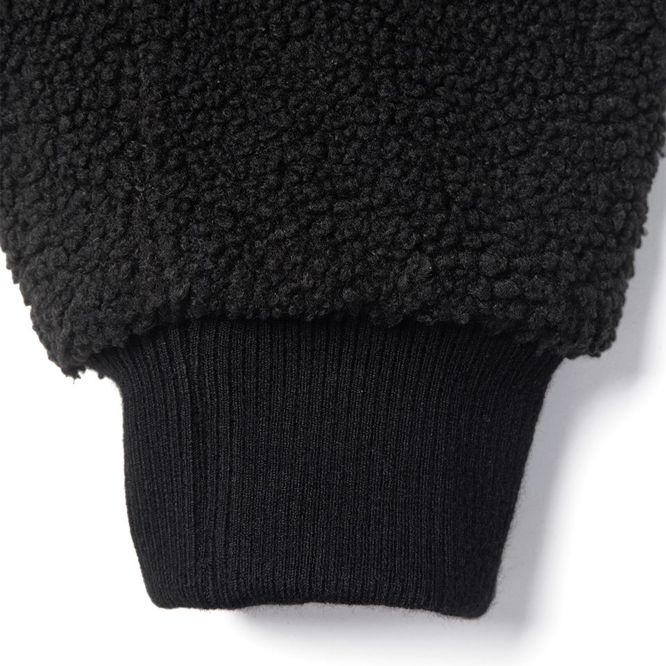 C2H4 x MMJ Fleece Jacket   Fuzzy Black