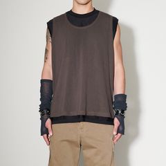 REVERSIBLE GRAVITY TANK   Black/Antique Chocolate