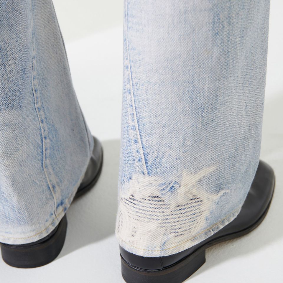 OUR LEGACY - THIRD CUT Digital Denim Print | River