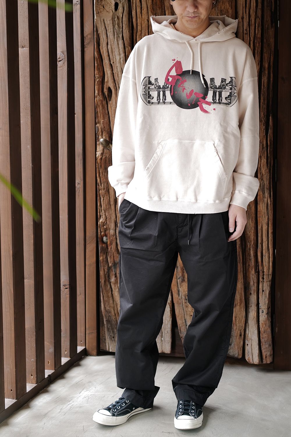 THE SUGAR PUNCH - TGAM24SM009 GANTZ HOODIE White | River THE SUGAR PUNCH - TGAM24SM009 GANTZ HOODIE White | River