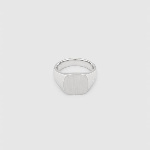 Kay Ring Satin /  925スターリングシルバー / ホワイトロジウムメッキ (ユニセックス)