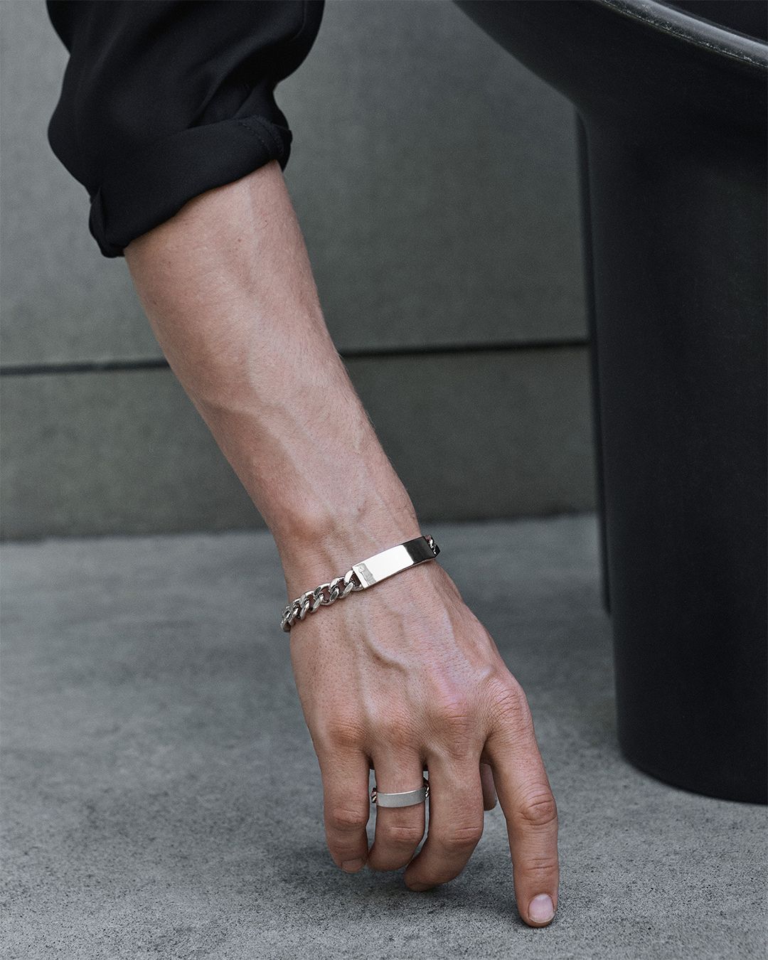 ID Bracelet Large (IDブレスレット ラージ) 7Inch (18cm) スターリングシルバー925 メンズ