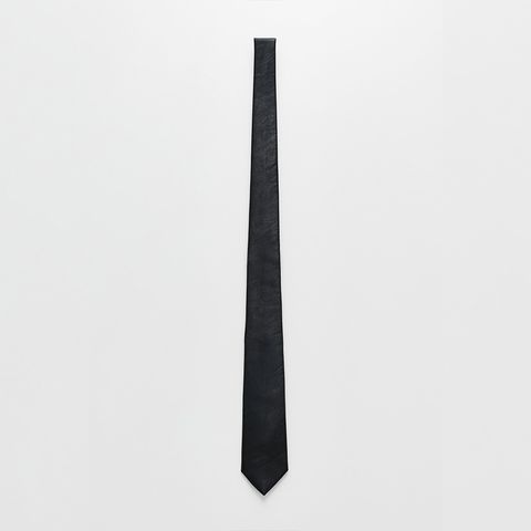 TIE  Black Real Fake Leather