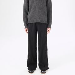 TRACK PANTS   Black Canvas Jersey