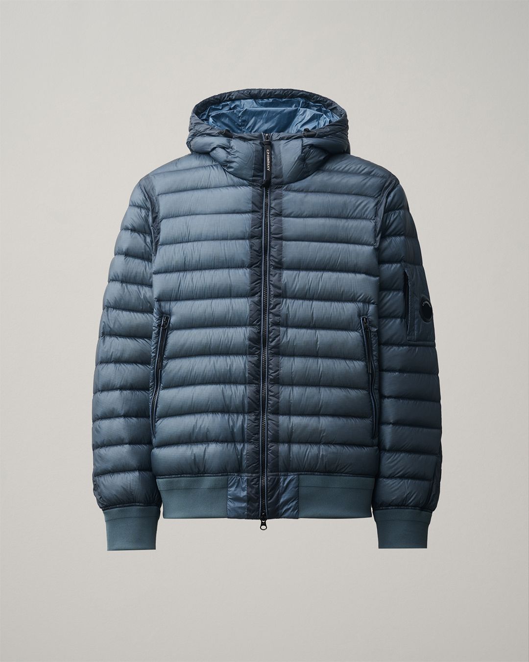 D.D. Shell Hooded Lens Down Jacket [ORION BLUE]