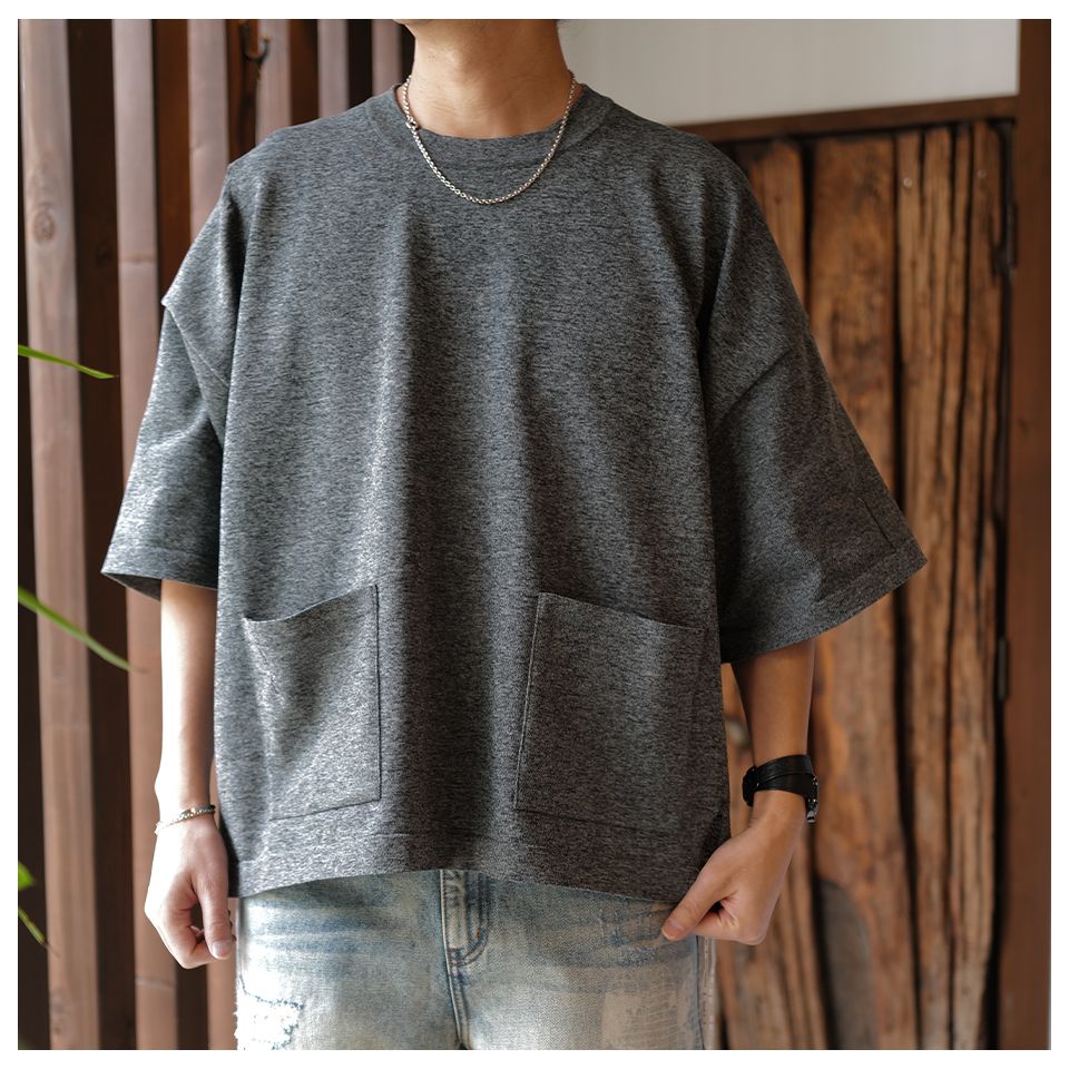 【mastermindJAPAN】 INTARSIA SS KNIT SWETER  GRAY