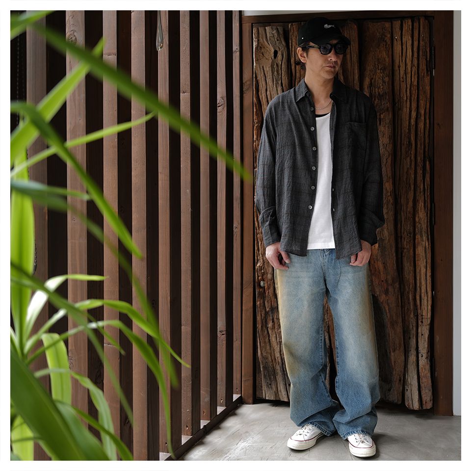 【OUR LEGACY】バザールチェック ブリーズウィーブ シャツ Our Legacy - Above Shirt Bazaar Check Breeze Weave