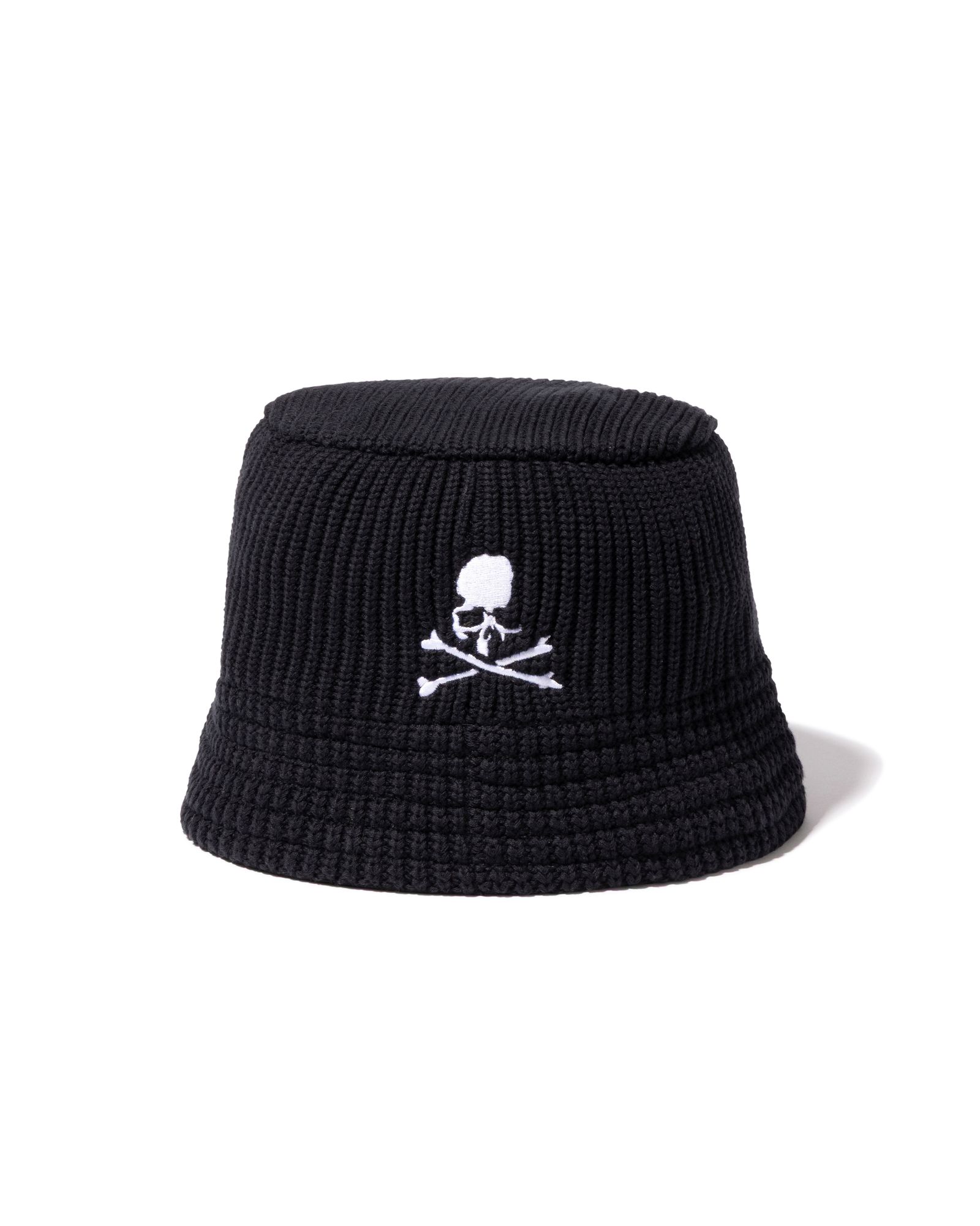 【MASTERMIND WORLD】x NEW ERA  KNIT BUCKET MMW LABEL LOGO BLK WHT