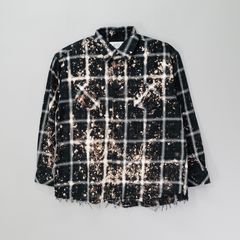 【Last1 M】 【Rafu】 Bleached shirt  Black