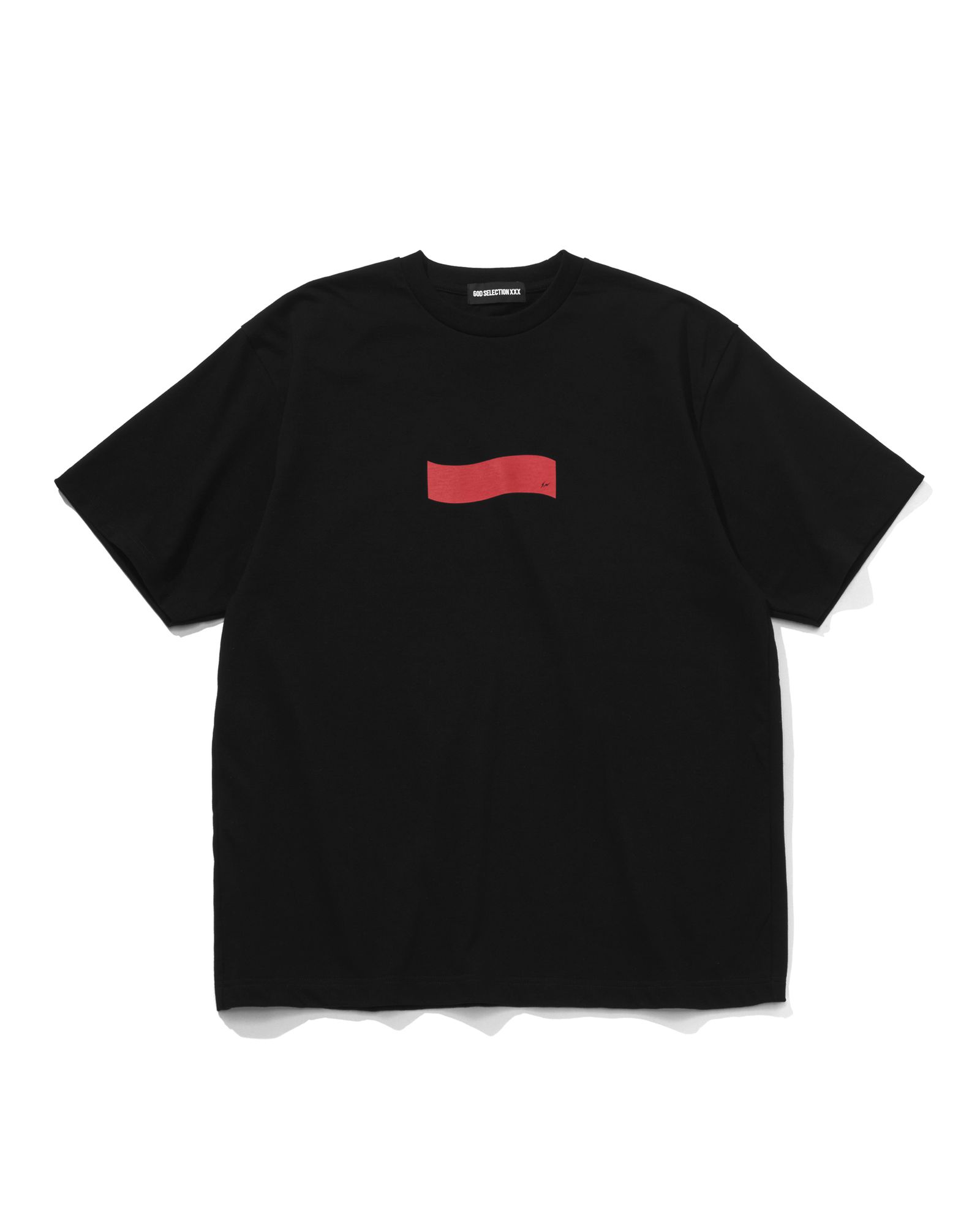 GX-S26-13FST-03 FRAGMENT x GOD SELECTION XXX  13anniversary T-shirts BLACK x RED
