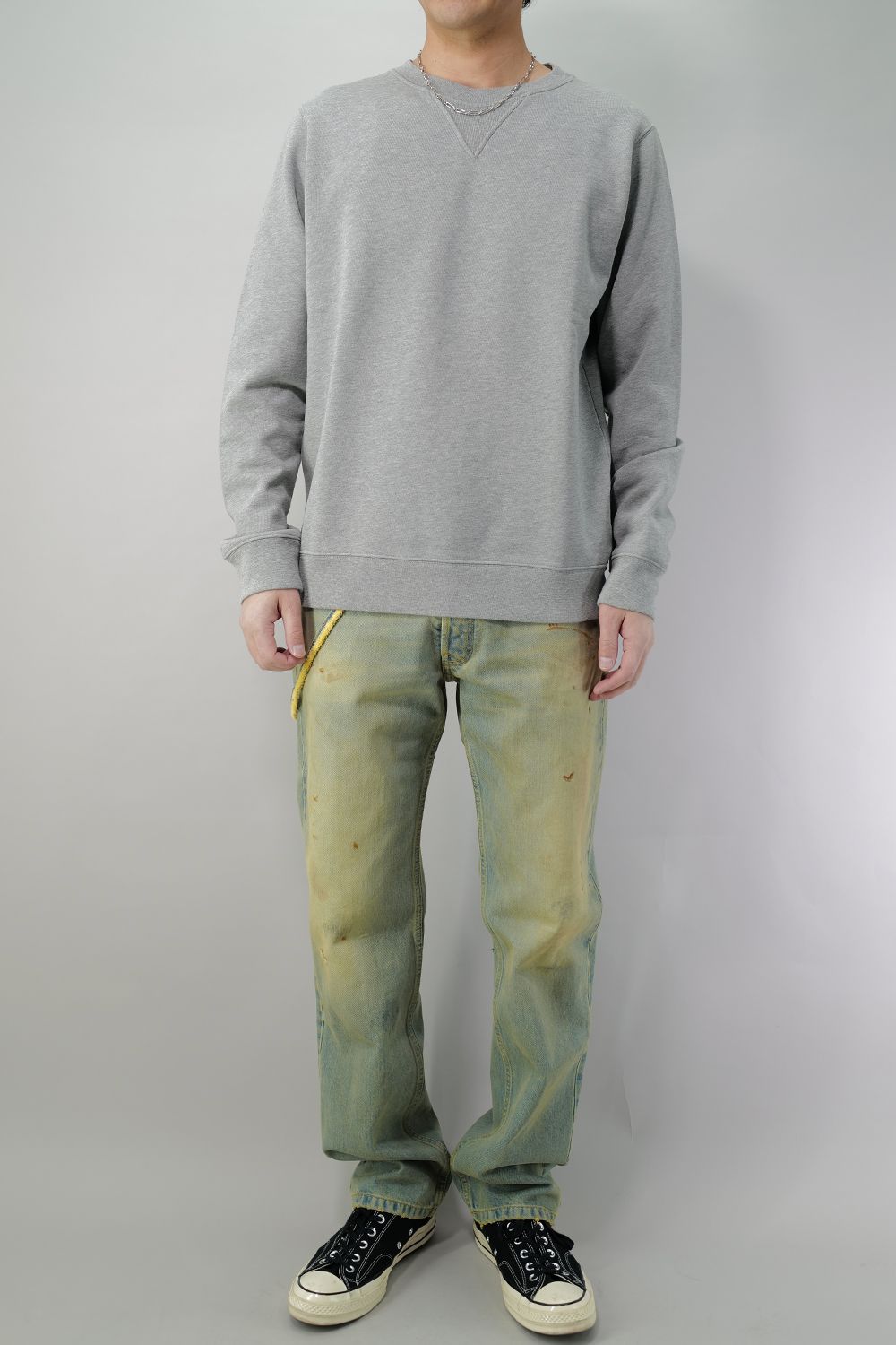 Maison Margiela - コットンクルーネック スウェットシャツ Gray | River