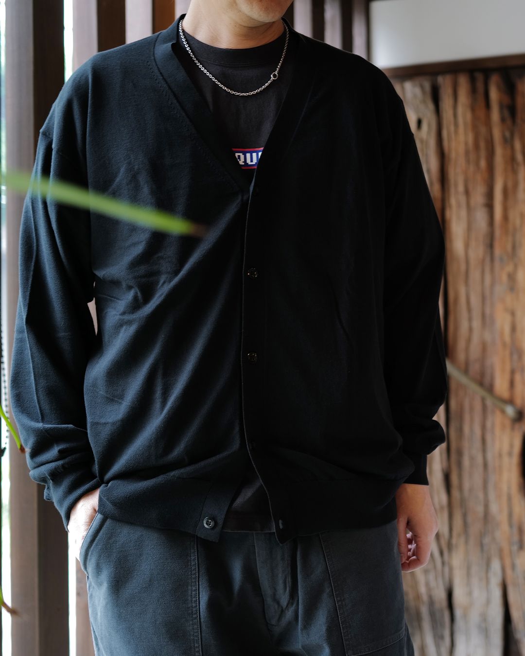 KNIT CARDIGAN [BLACK]