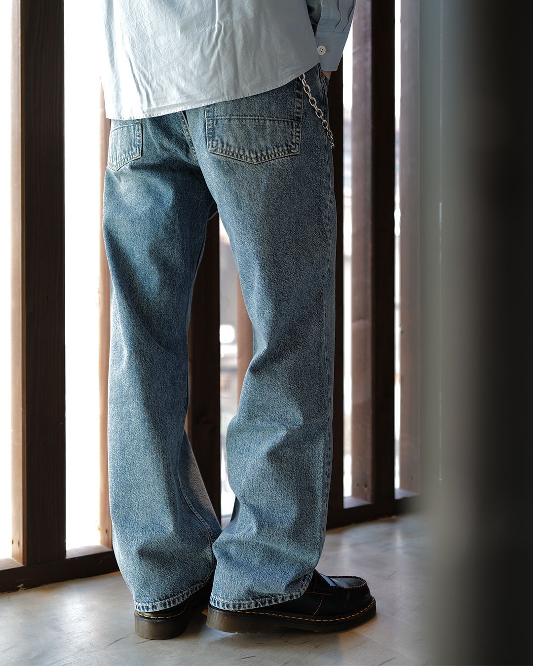 OUR LEGACY - THIRD CUT Blue Tech Wash Denim | River