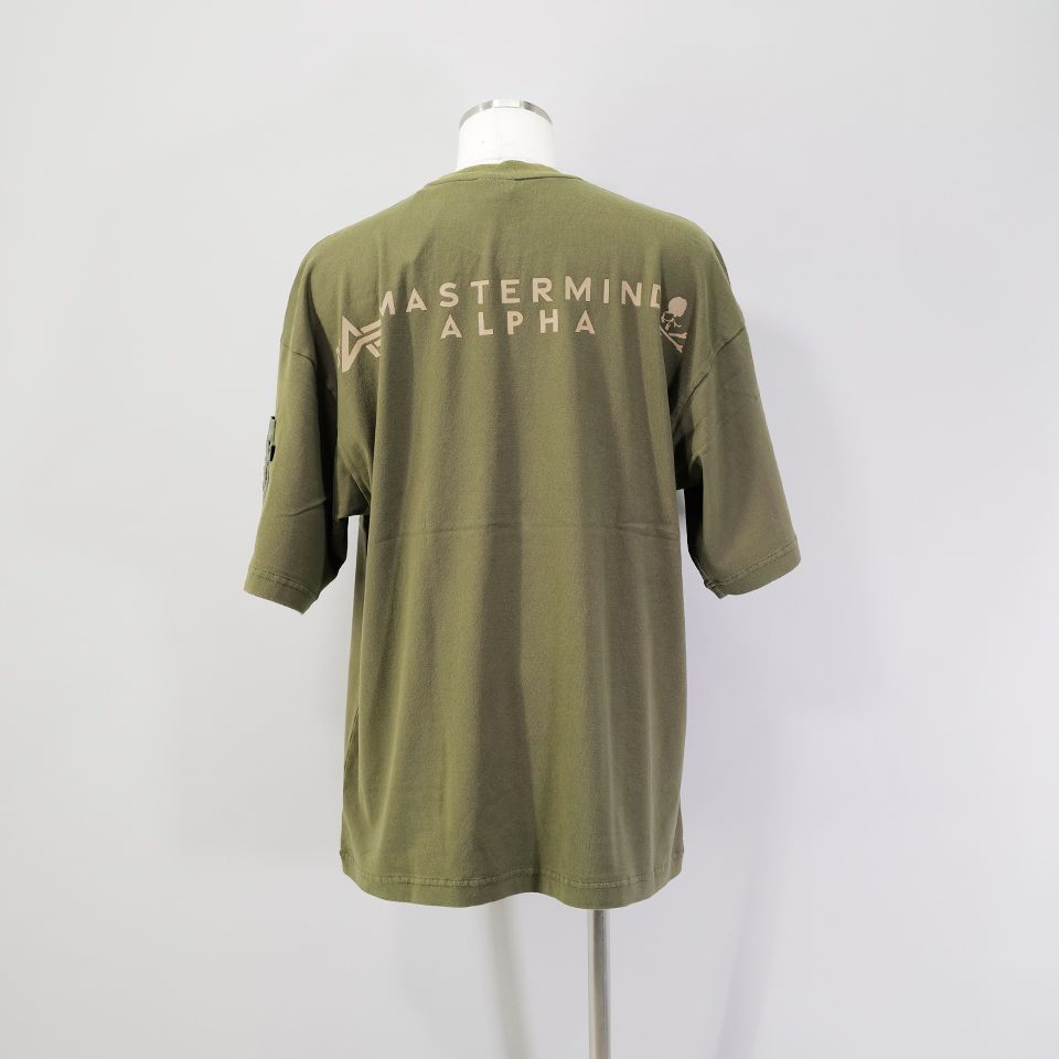 【MASTERMINDWORLD】 x ALPHA  CIGER POCKET SS T BIG  OLIVE