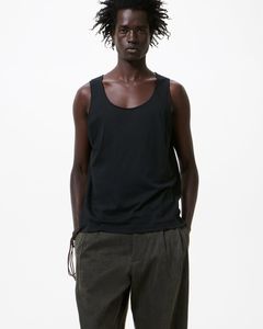 ATHLETIC TANK  Raven Mist Airveil Cotton