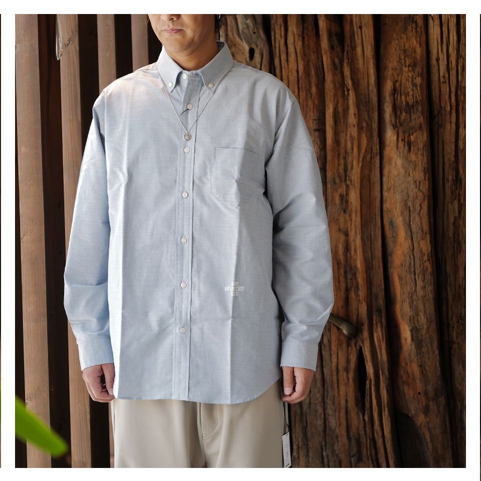 【Last1 SizeL】GX-S24-SH-01  B.D SHIRT   BLUE