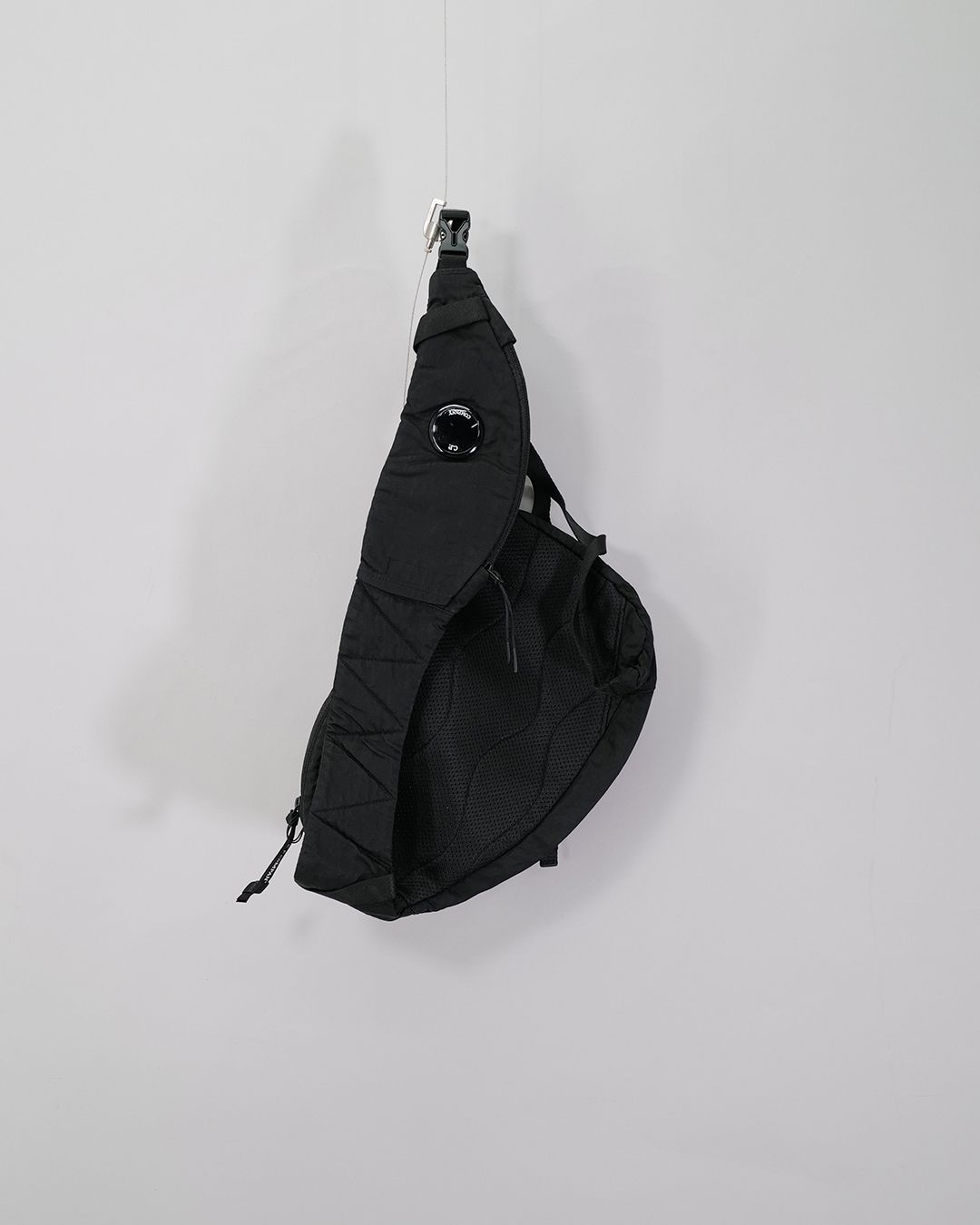 Nylon B Crossbody Backpack  Black