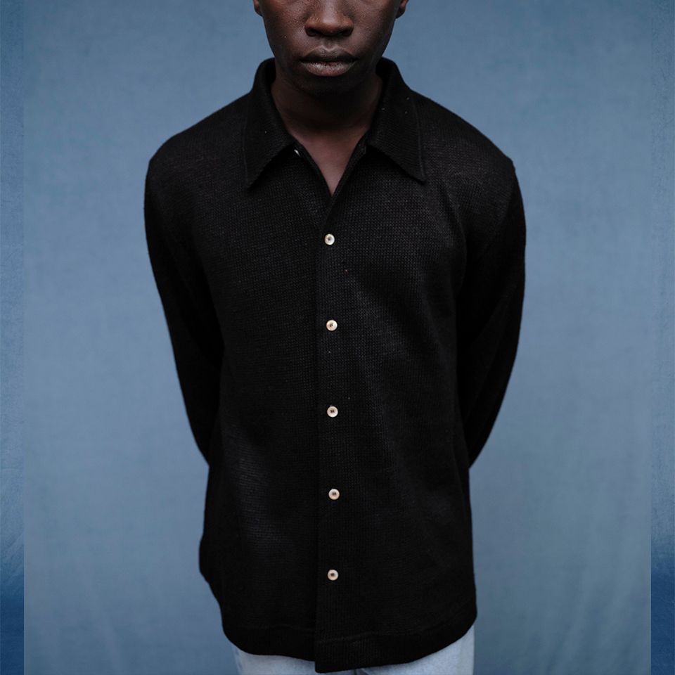 Séfr - GARCIA SHIRT (Black linen) | River