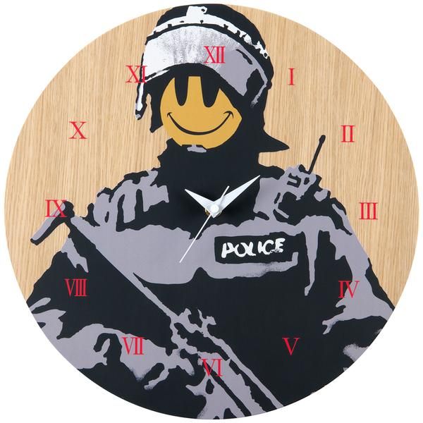 BOMB HUGGER BANKSY カリモク Wall Clock 時計-