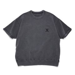 【Last1点 L】 GX-S25-CS-03  CREW NECK SHORT SLEEVE SWEAT SHIRT   BLACK